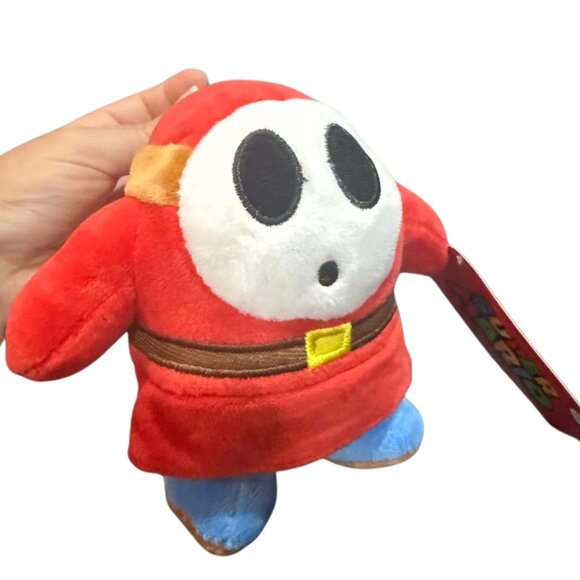 Super Mario SHY GUY Red Enemy 6" Plush Stuffed animal Toy Nintendo w/ Tags - Picture 5 of 13